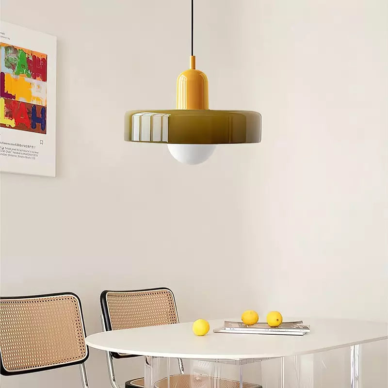 BAUHAUS – Pendellampe Glas Farvet