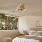Rattan loftlampe