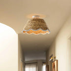 Rattan loftlampe