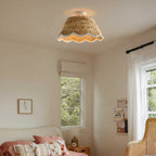Rattan loftlampe