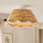 Rattan loftlampe