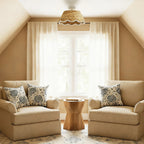 Rattan loftlampe