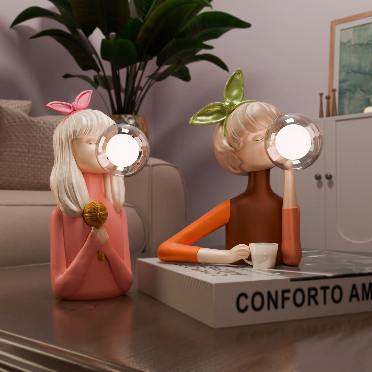 Bubble Girls lampe
