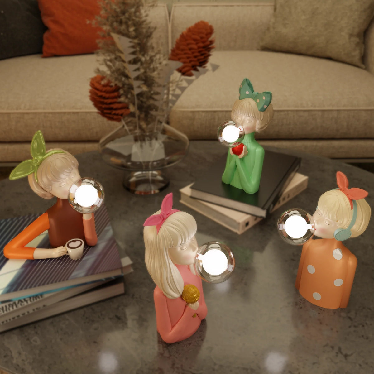Bubble Girls lampe