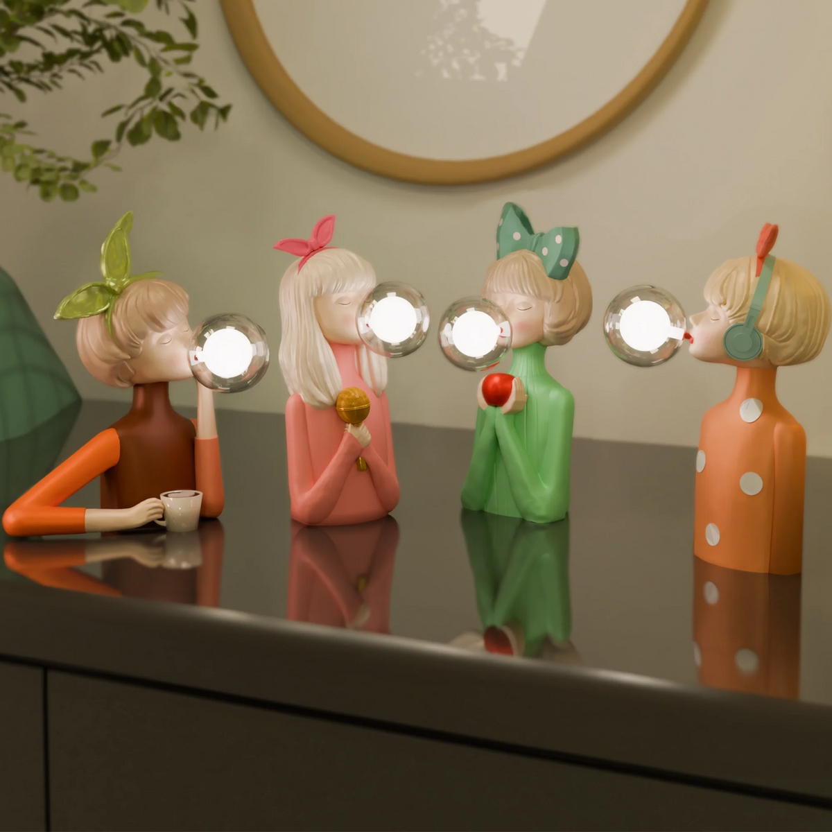 Bubble Girls lampe