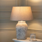 Rustic stenbordlampe