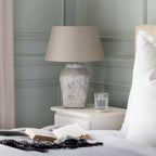 Rustic stenbordlampe