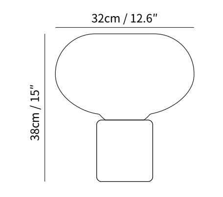 Luxor bordlampe