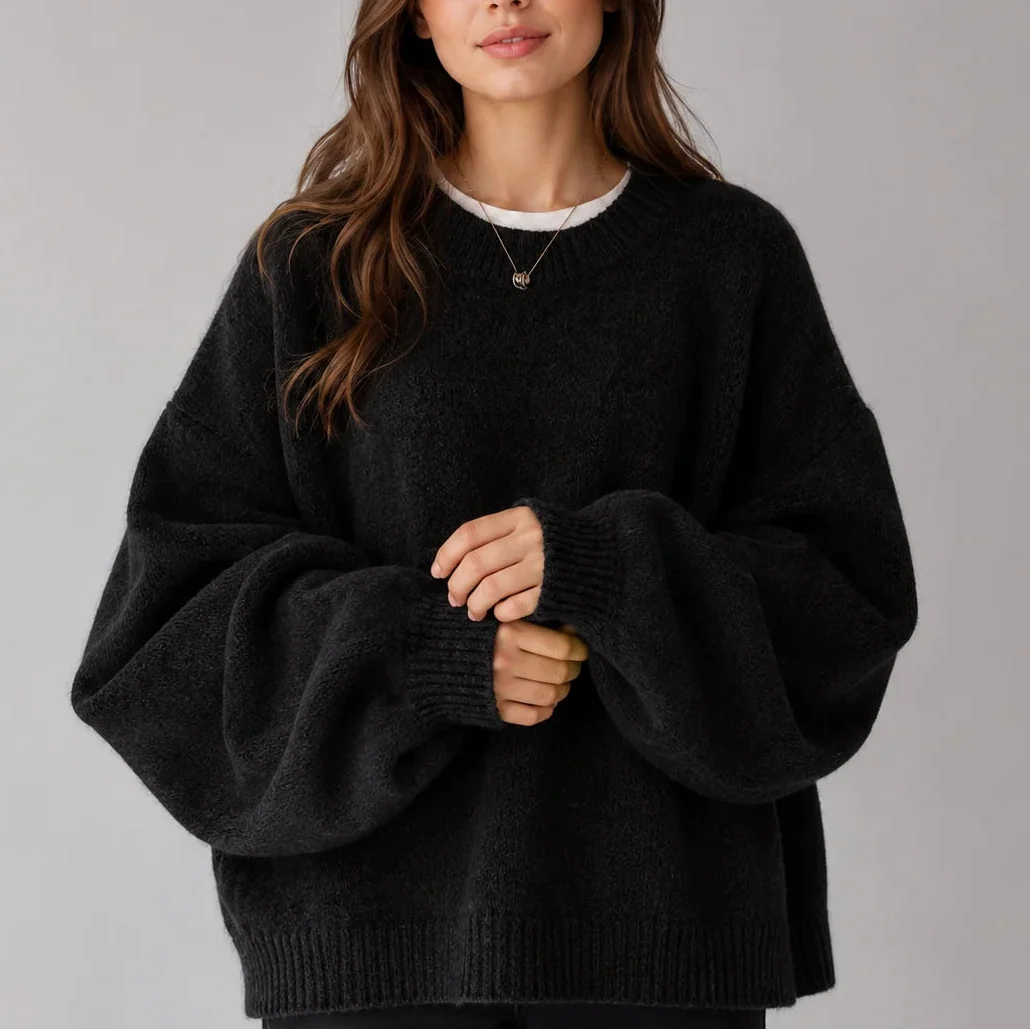 Oversized Striktrøje