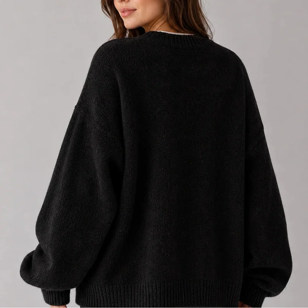 Oversized Striktrøje