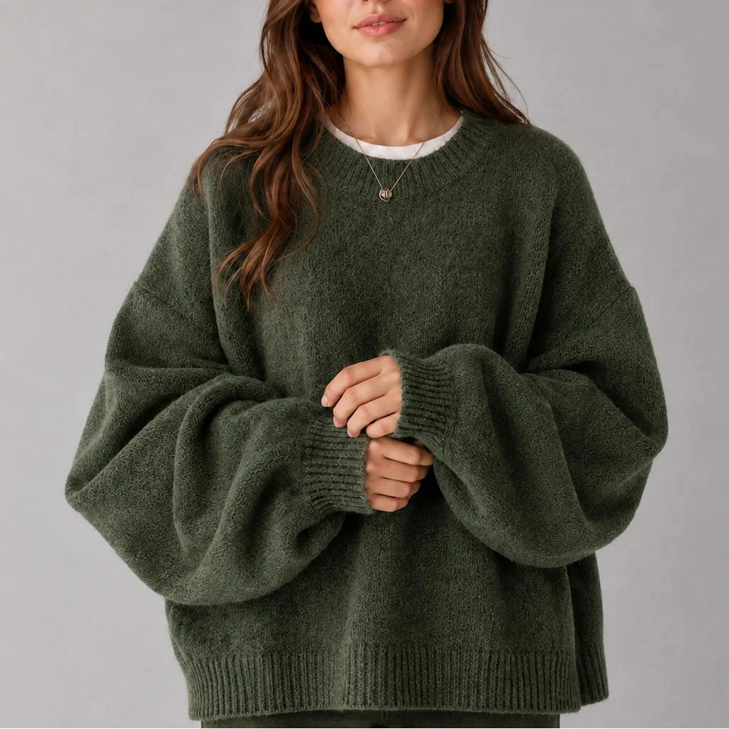 Oversized Striktrøje