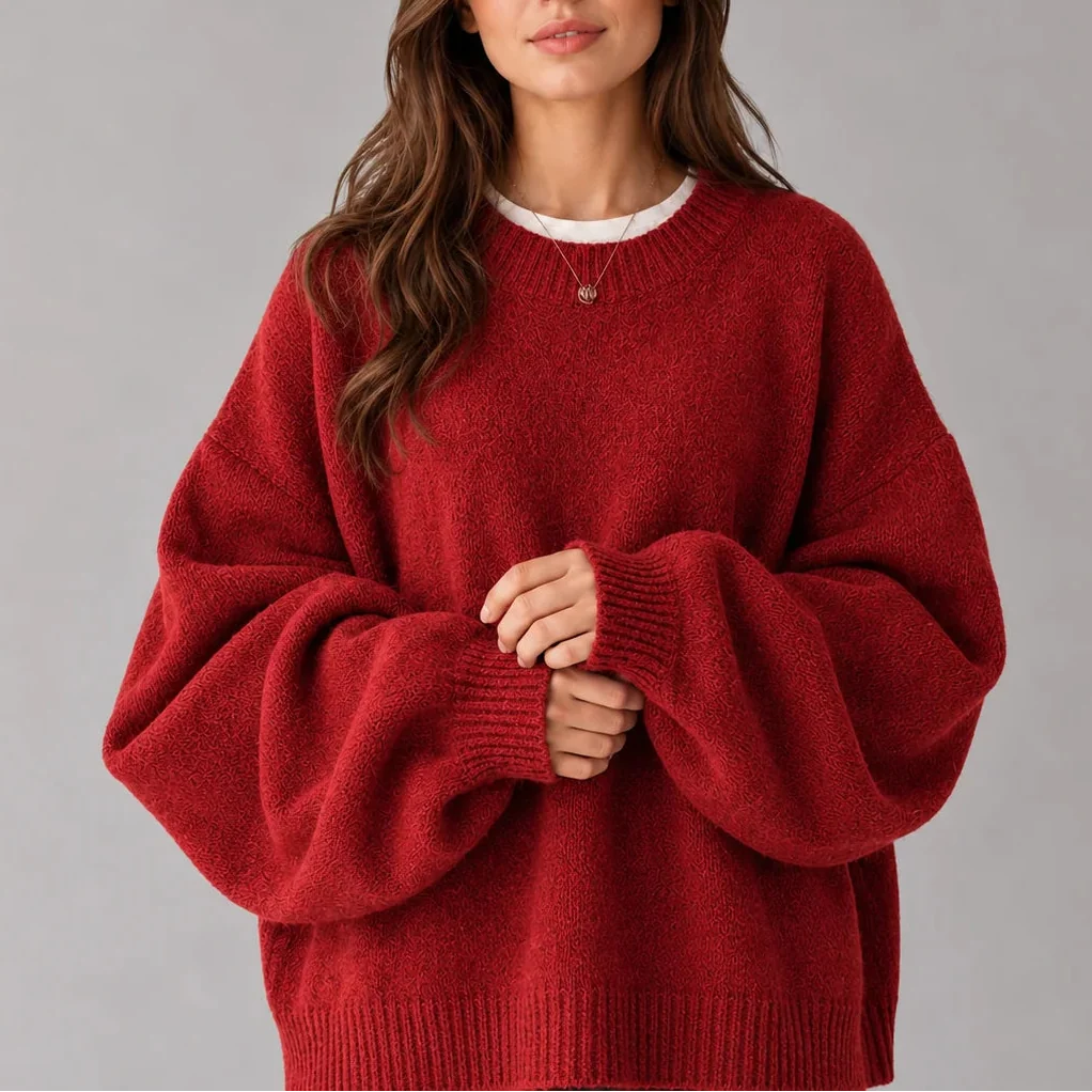 Oversized Striktrøje