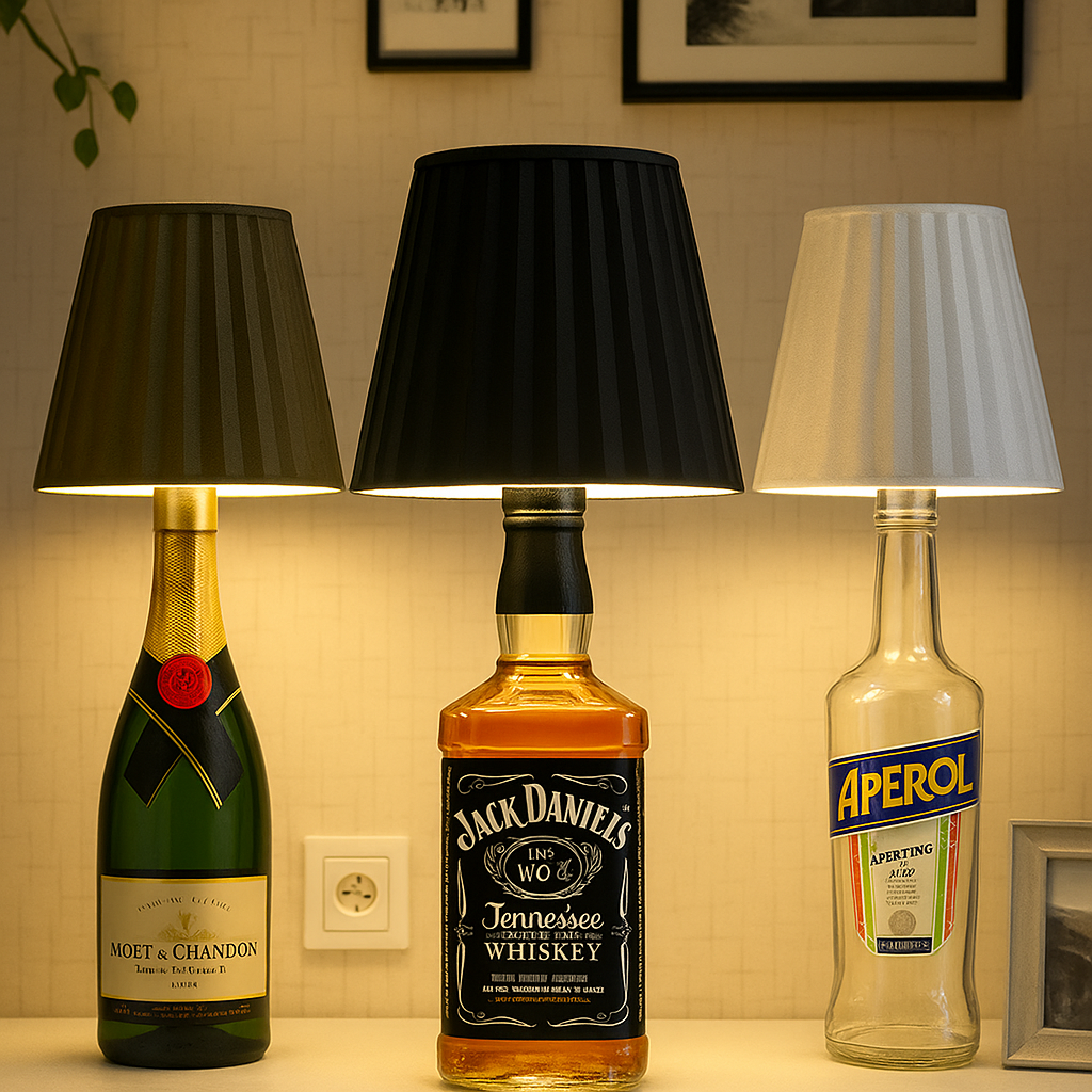 LUMIFLASKE – Genopladelig LED Bordlampe