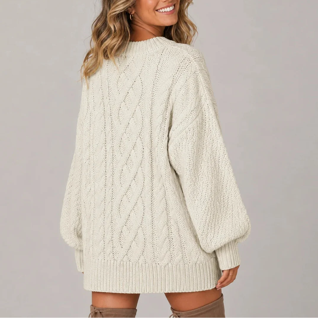 Oversized Strikkjole