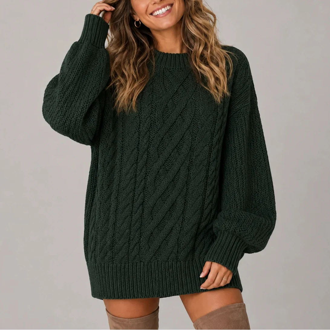 Oversized Strikkjole