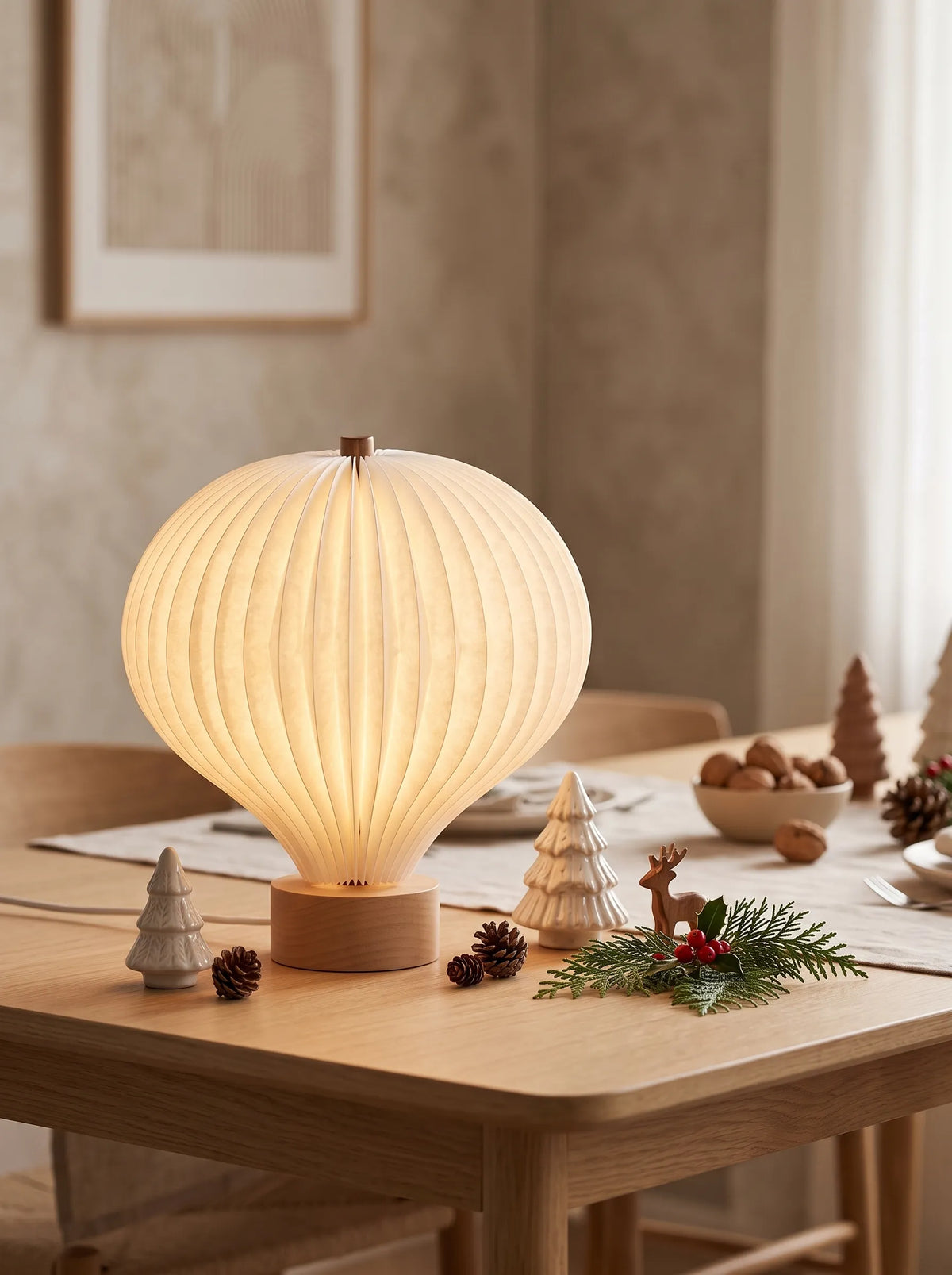Foldbar papirlampe