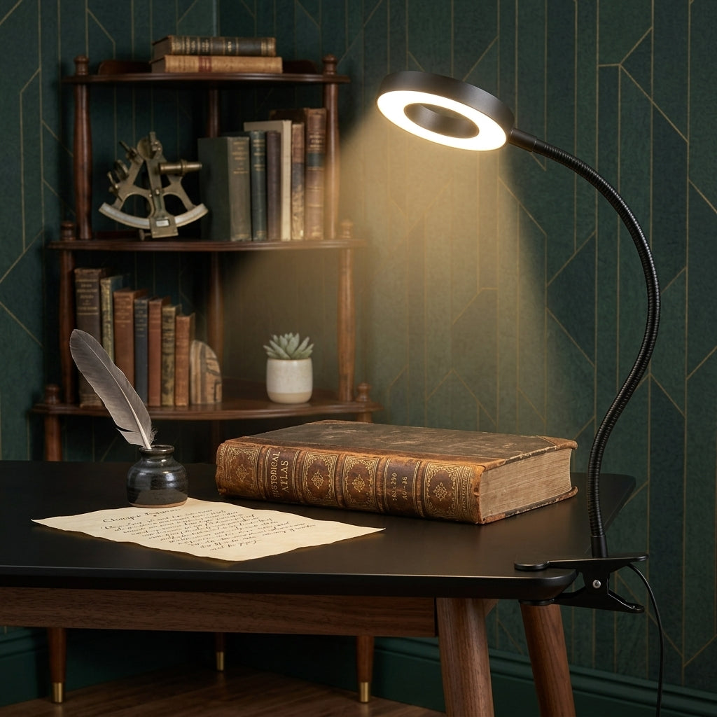 FLEXIGLOW – LED Klemmelampe Skrivebord