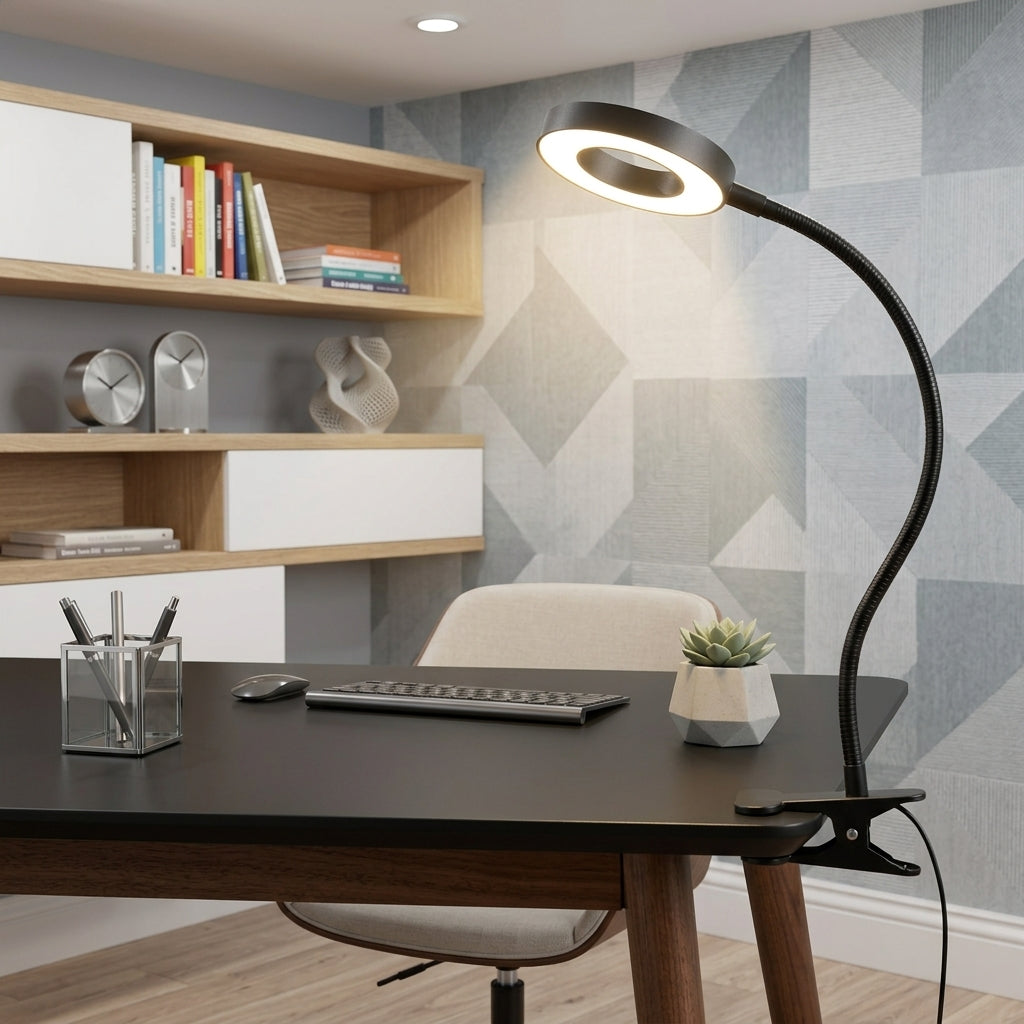 FLEXIGLOW – LED Klemmelampe Skrivebord