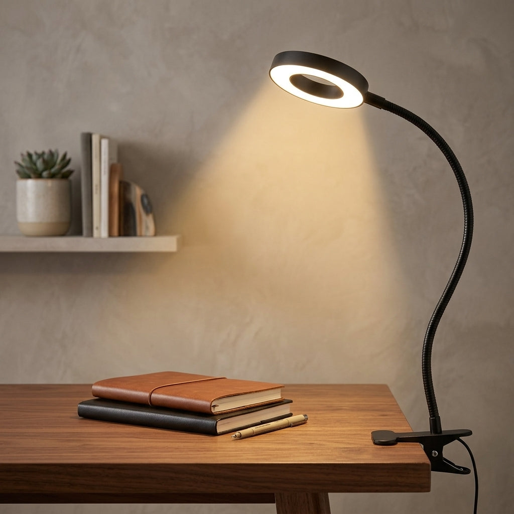 FLEXIGLOW – LED Klemmelampe Skrivebord