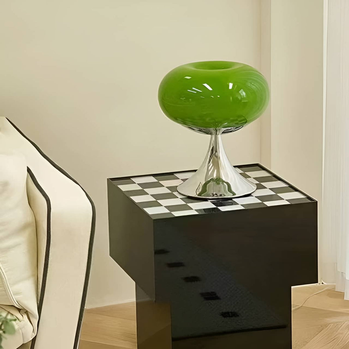 Donut glasbordlampe