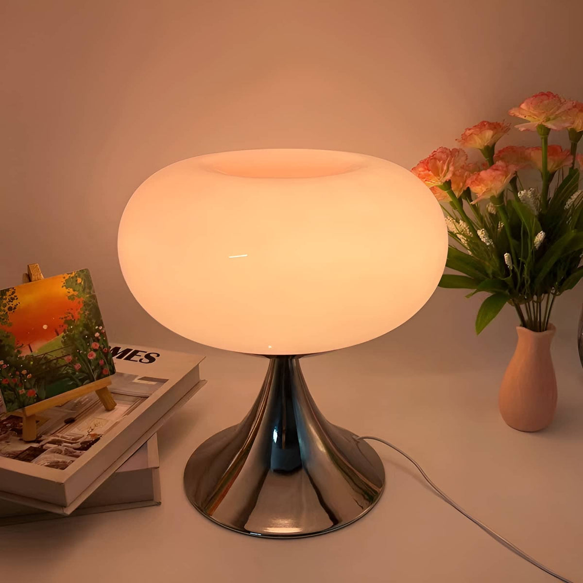 Donut glasbordlampe