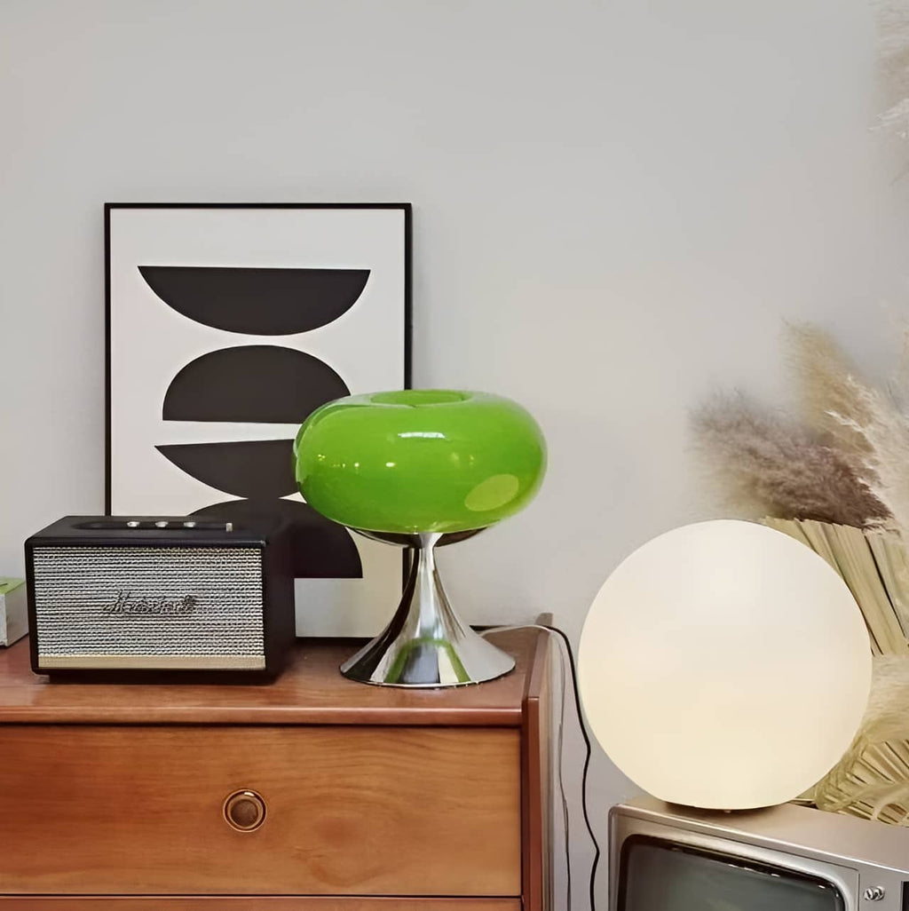 Donut glasbordlampe