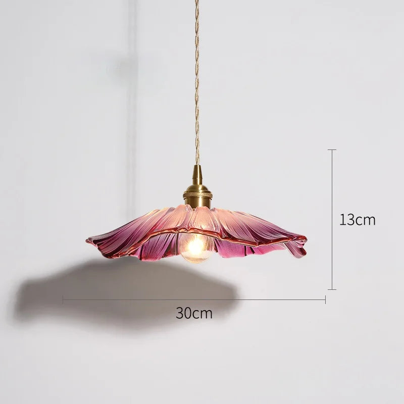 BLOSSOM – Pendellampe Glas Blomsterform