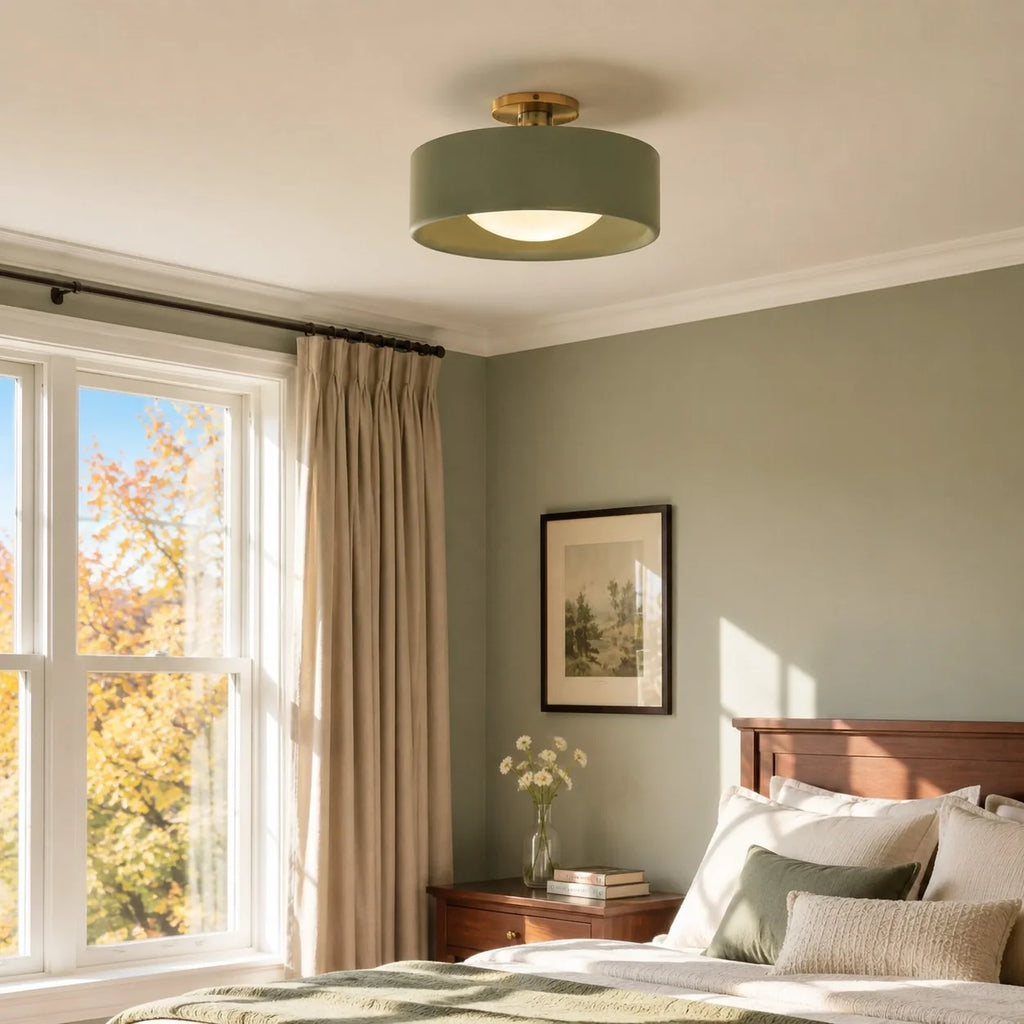 Porcelæns loftlampe
