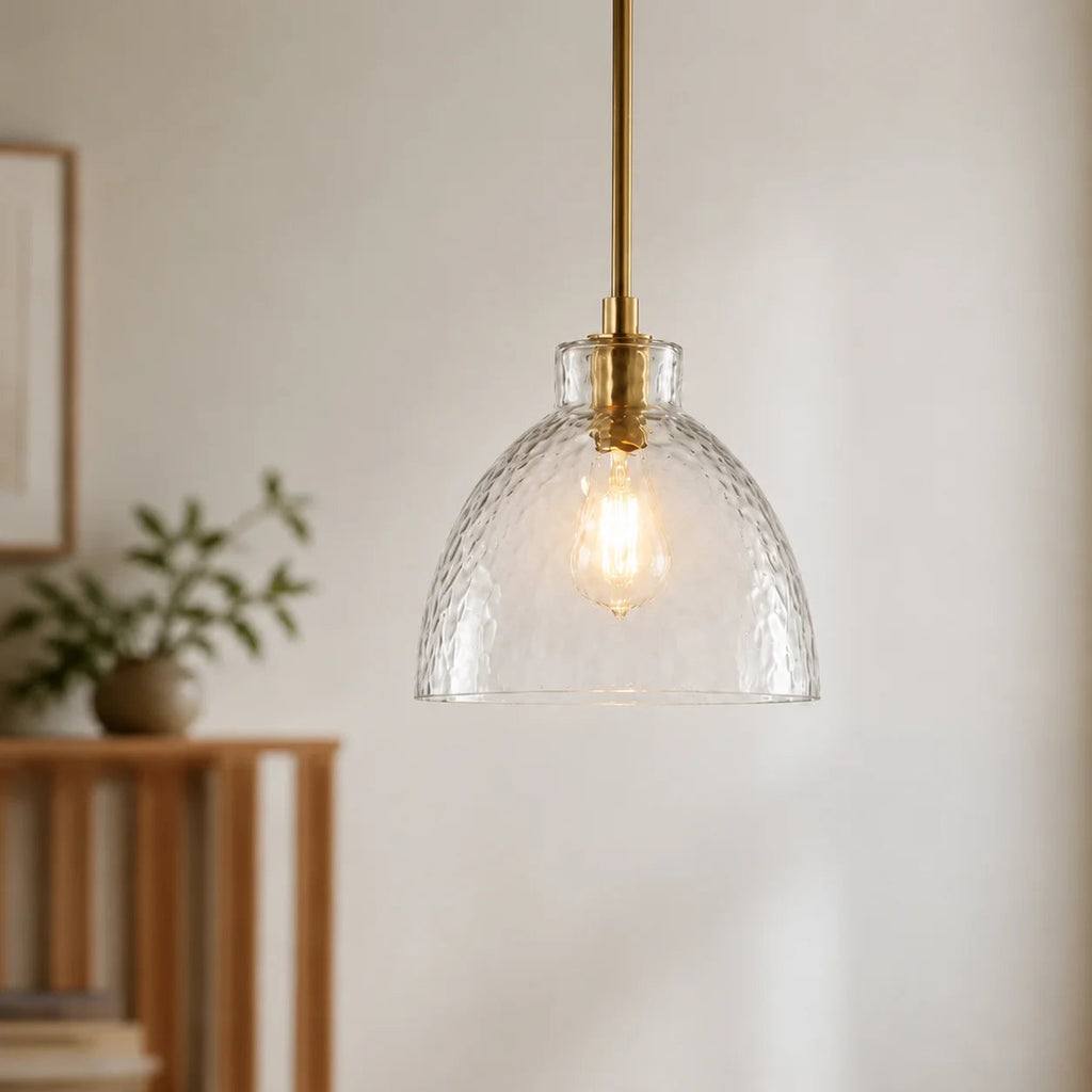 ONDINE – Hamret Glas Pendellampe