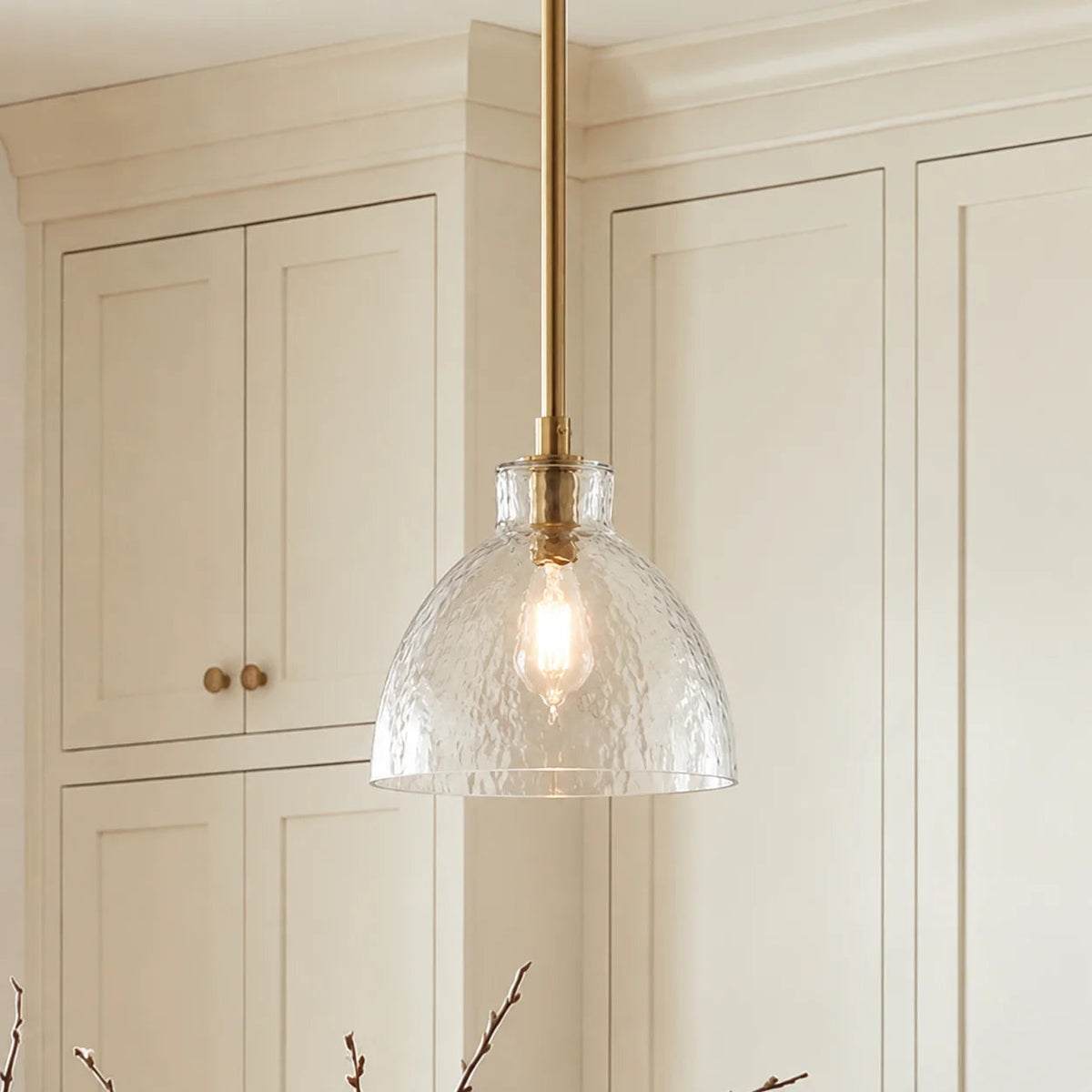 ONDINE – Hamret Glas Pendellampe