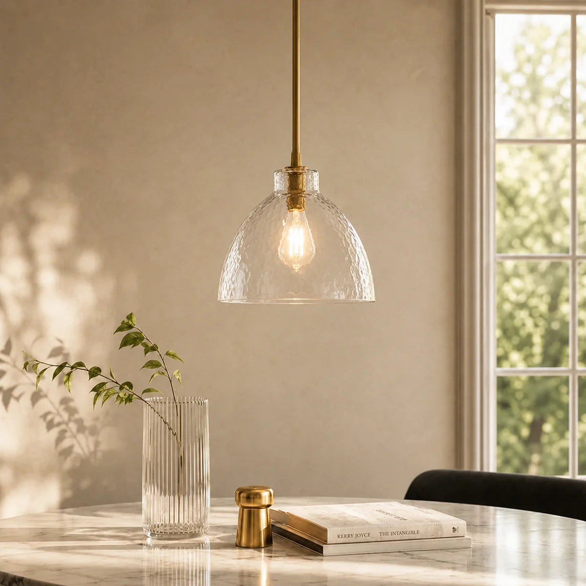 ONDINE – Hamret Glas Pendellampe
