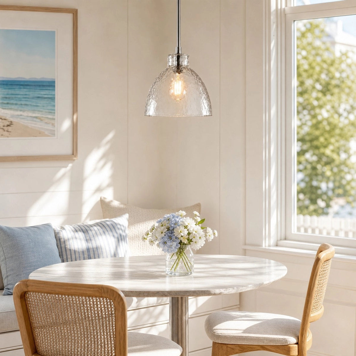 ONDINE – Hamret Glas Pendellampe