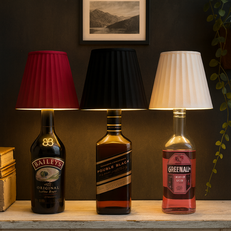 LUMIFLASKE – Genopladelig LED Bordlampe