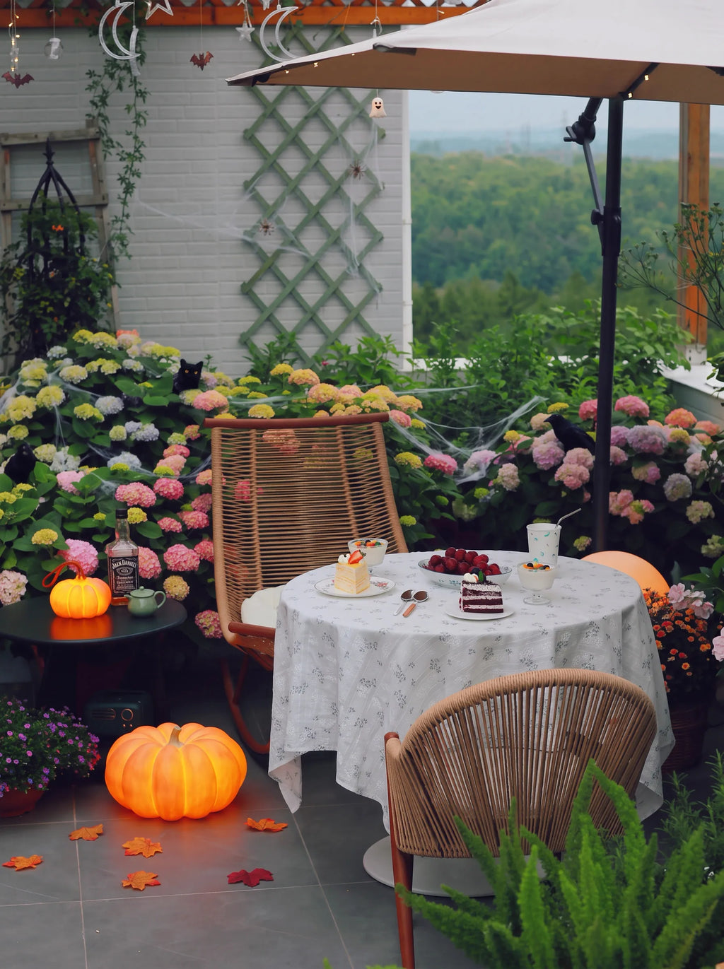 Pumpkin solar lampe