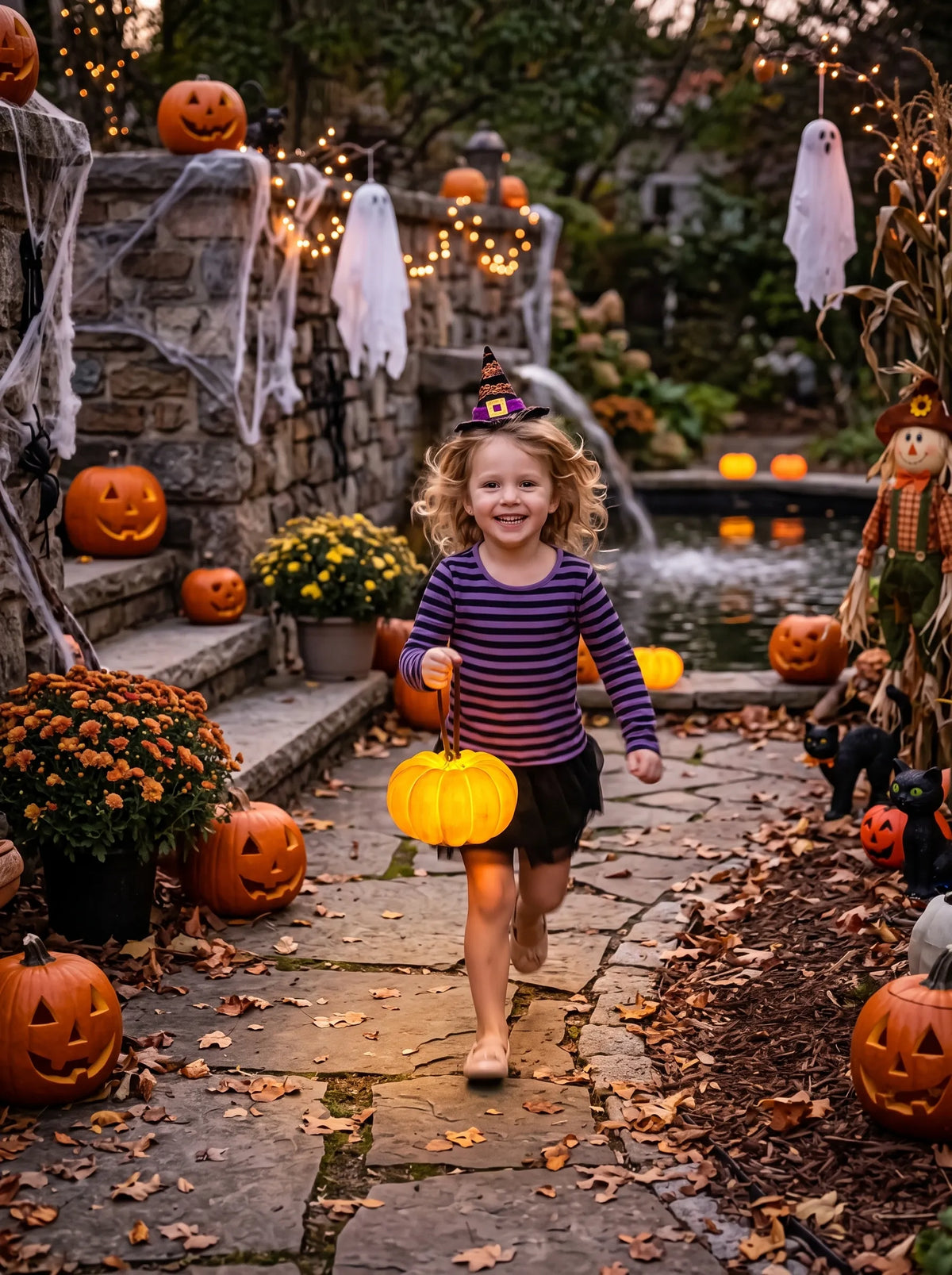 Pumpkin solar lampe