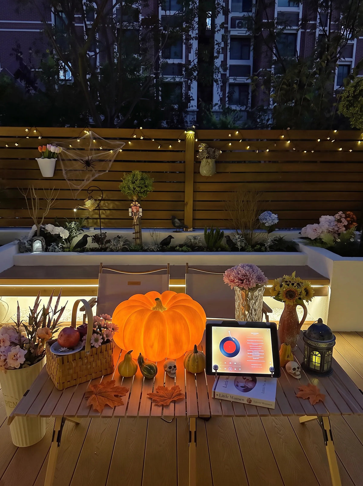 Pumpkin solar lampe