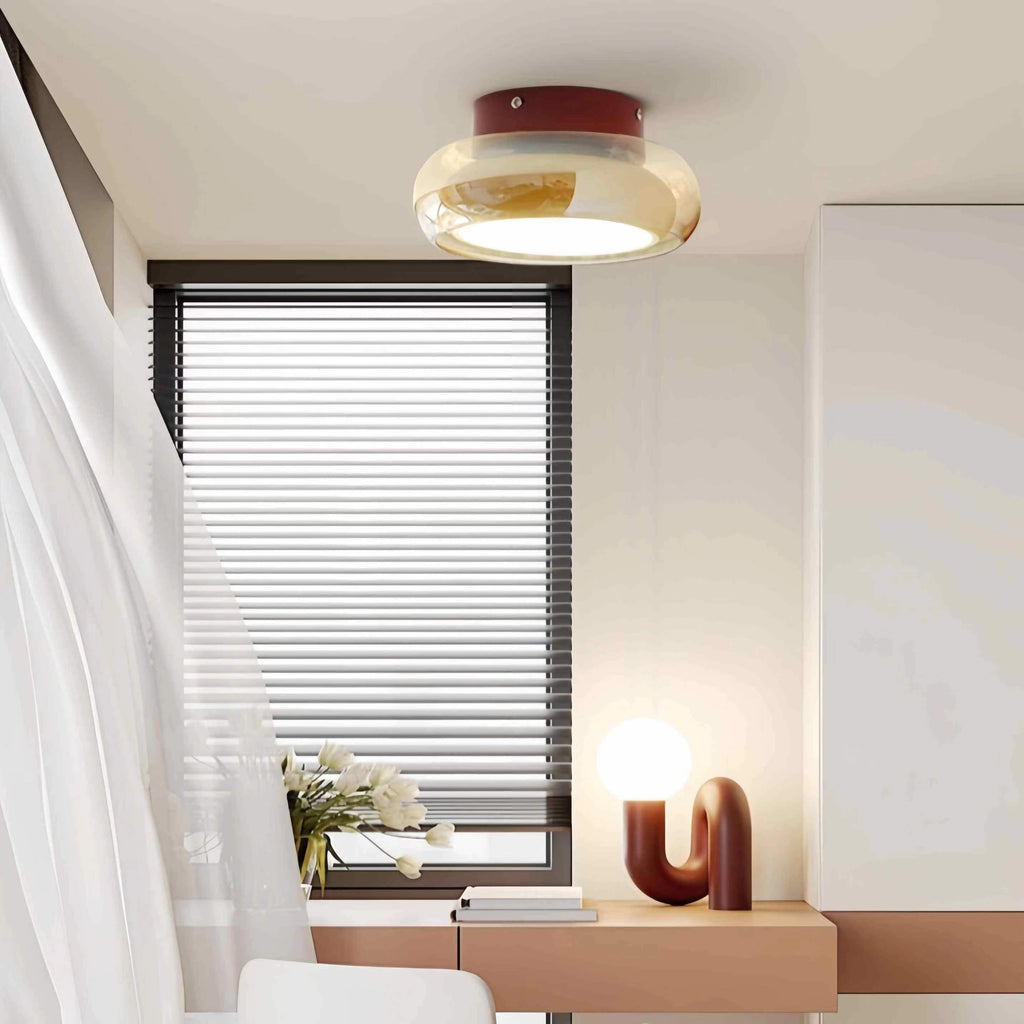 Retro glas loftlampe