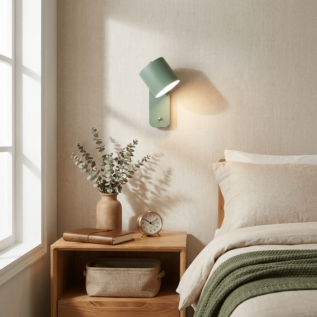 Drejbar cylinder væglampe