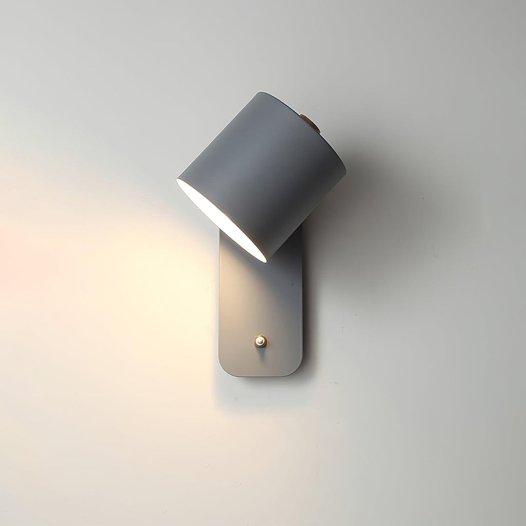Drejbar cylinder væglampe