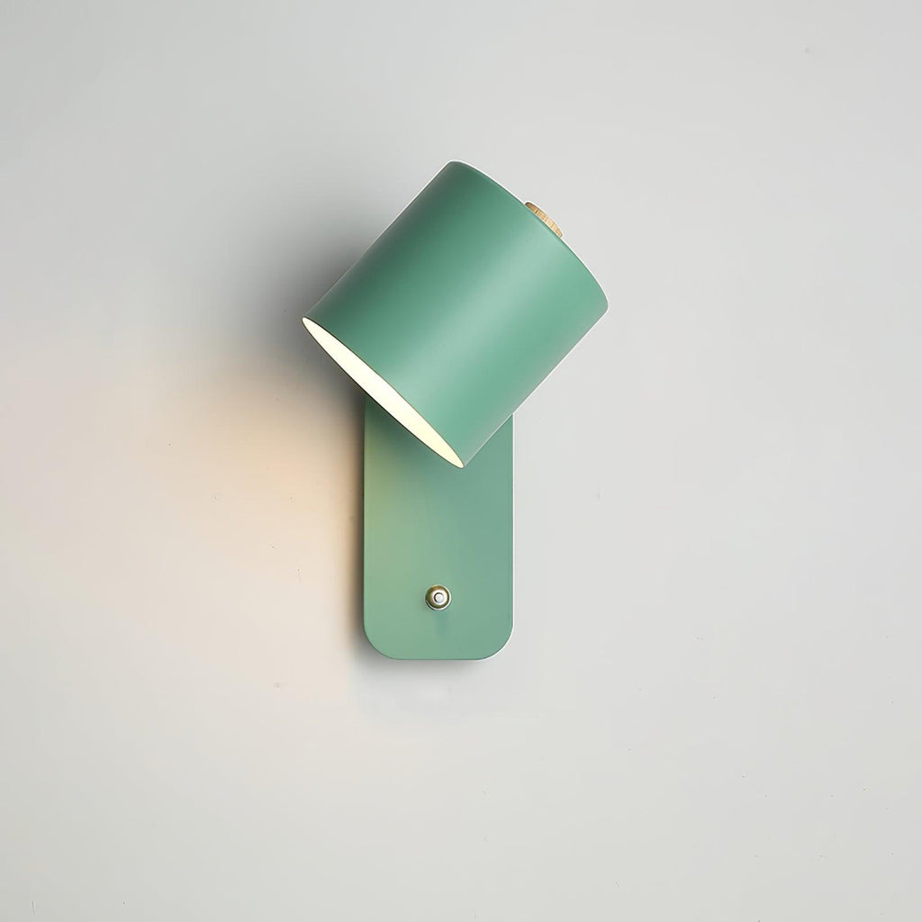 Drejbar cylinder væglampe