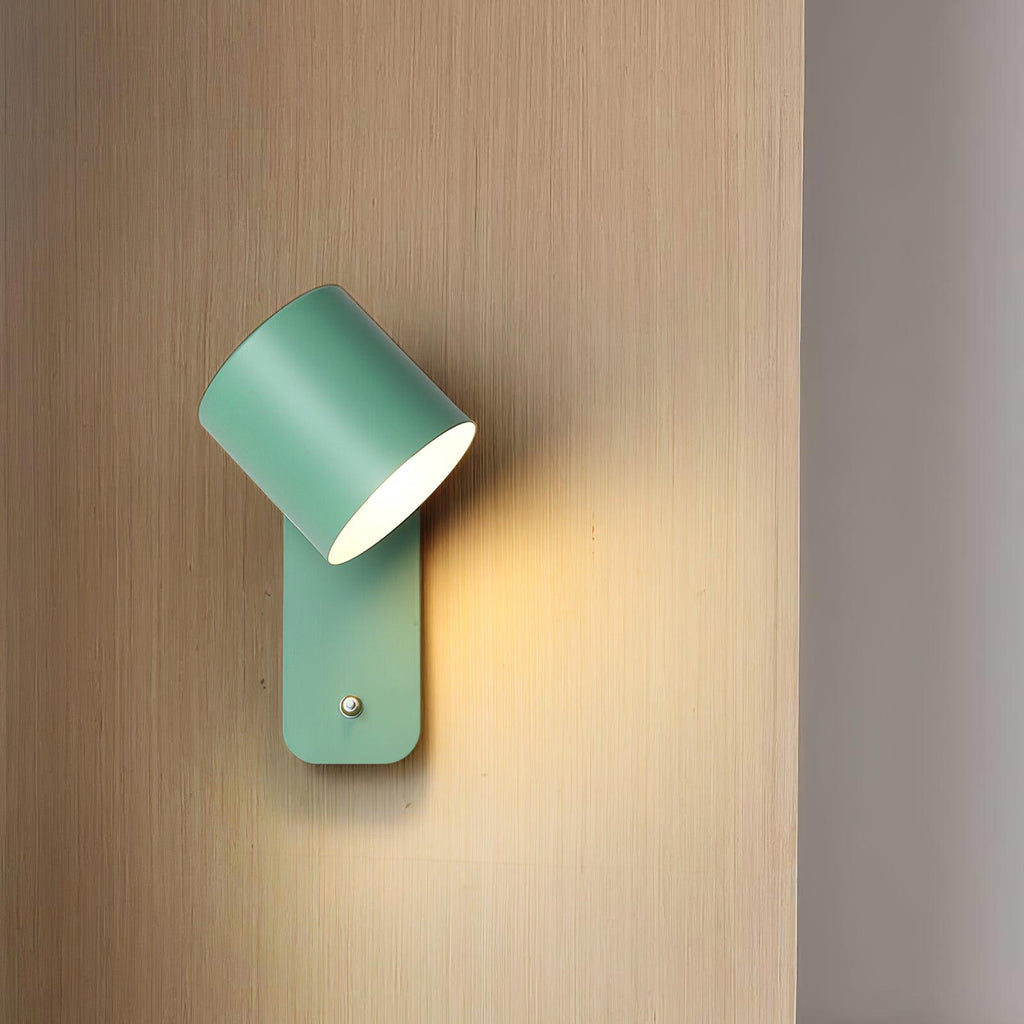 Drejbar cylinder væglampe