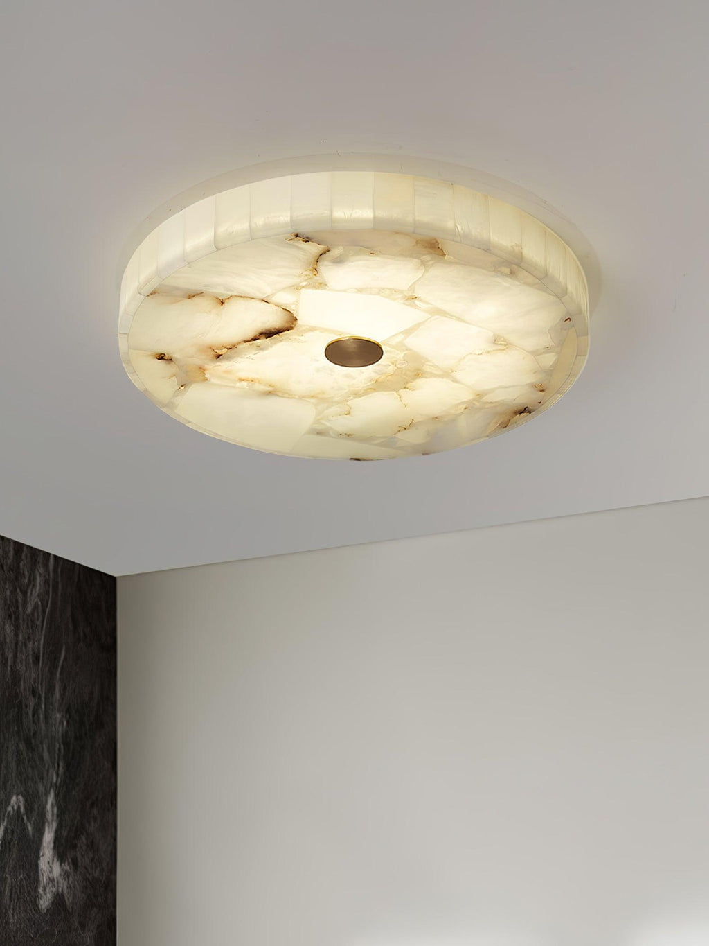 Alabast loftlampe