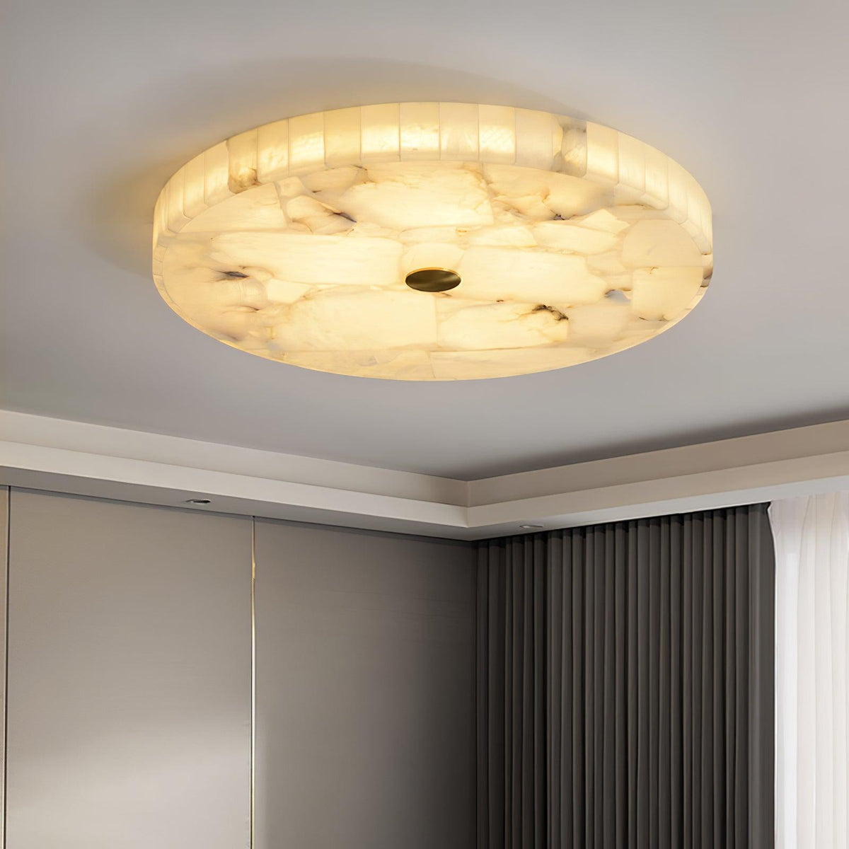 Alabast loftlampe