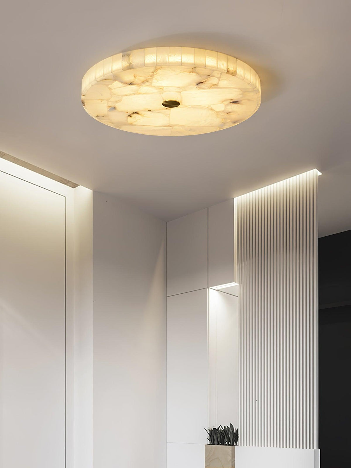 Alabast loftlampe