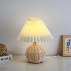 Rattan bordlampe