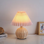 Rattan bordlampe