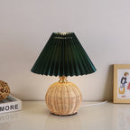 Rattan bordlampe