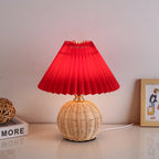 Rattan bordlampe