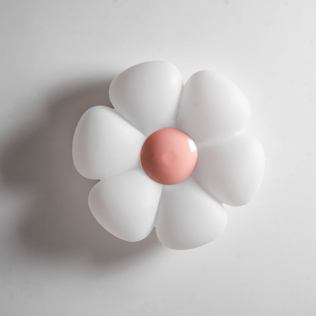 Loftlampe med seks blomsterblade