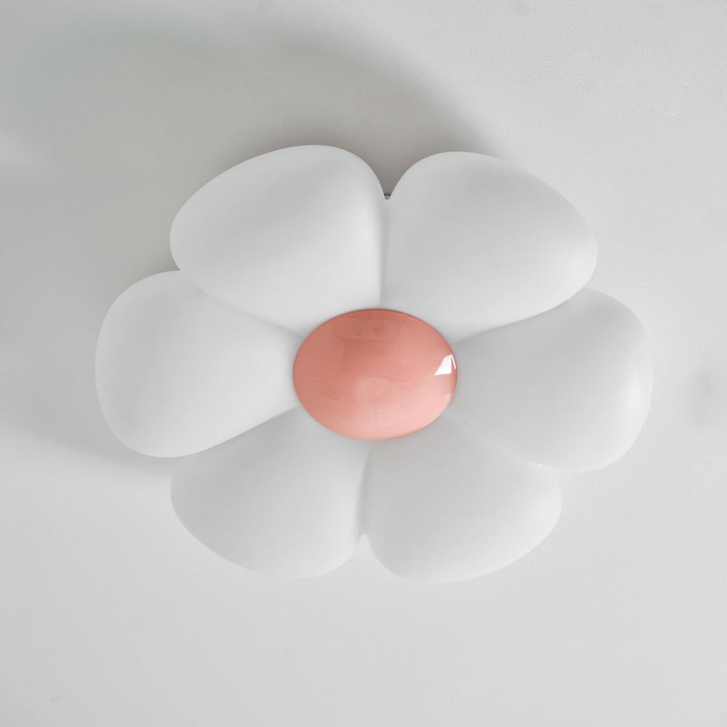 Loftlampe med seks blomsterblade